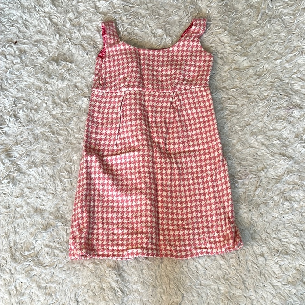 Vintage Vineyard Vines 90s tweed pink and cream herringbone dress ❤️